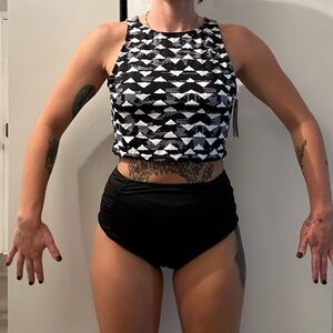 Beach Betty High Neck Bikini Set – Size Large – Top NWT